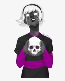 A Lineless Drawing Of Grimdark Rose Lalonde From Homestuck, - Skull, HD Png Download, Transparent PNG