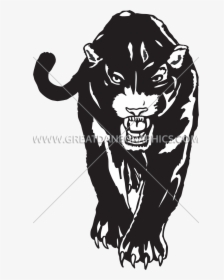 Panther Clipart Line Art - Head Black Panther Silhouette, HD Png Download, Transparent PNG