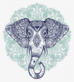 Transparent Elephant Mandala Png - Elephant Mandala, Png Download, Transparent PNG