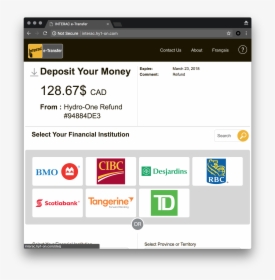 Interac E Transfer Scam Text, HD Png Download, Transparent PNG