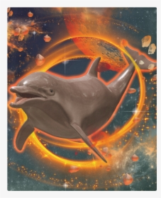 Jumping, Dolphin Duvet Cover 86 X70 - Dolphin On Fire, HD Png Download, Transparent PNG