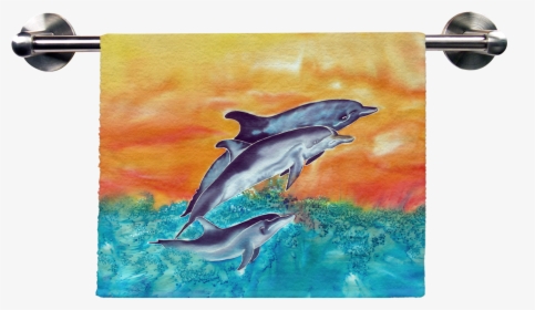 Dolphins Hand Towel - Towel, HD Png Download, Transparent PNG