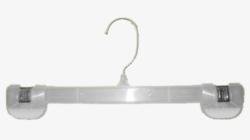 Clear Plastic Skirt & Pant Hanger With Pinch Grips - Plastic Hangers Png Transparent, Png Download, Transparent PNG