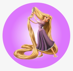 Rapunzel Brushing Her Hair - Rapunzel Tangled, HD Png Download, Transparent PNG