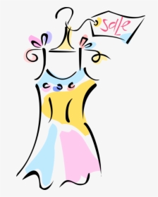 Vector Illustration Of Retail Clothes Fashion Sale - Dress, HD Png Download, Transparent PNG