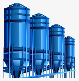 Blue Animated Silos, HD Png Download, Transparent PNG