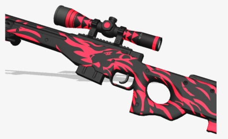 Awp Red Lion - Red Sniper Png, Transparent Png, Transparent PNG