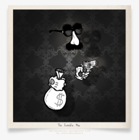 The Invisible Man Bank Robber Nose Glasses Disguise - Cartoon, HD Png Download, Transparent PNG