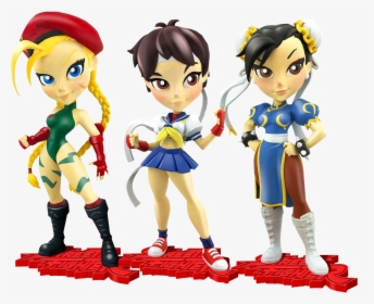 Street Fighter 7 Knock Outs Vinyl Statue S01 Assortment - Street Fighter Series Q Posket Chun Li -( Ver A, HD Png Download, Transparent PNG