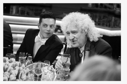 Rami Malek And Queen’s Guitarist Brian May - Photograph, HD Png Download, Transparent PNG