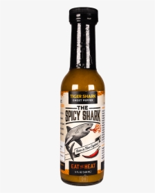 The Spicy Shark Tiger Shark Ghost Pepper Hot Sauce - Beer Bottle, HD Png Download, Transparent PNG