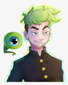 “i Saw That Jack Started Watching Mob Psycho 100 And - De Jacksepticeye Fan Art, HD Png Download, Transparent PNG