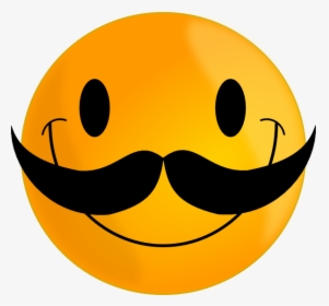 Smiley Face With Mustache, HD Png Download, Transparent PNG