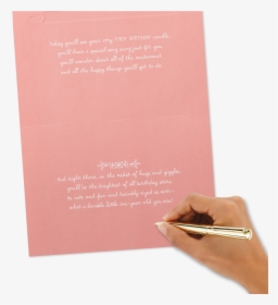 Bear Face One Year Precious Pink 1st Birthday Card - Writing, HD Png Download, Transparent PNG