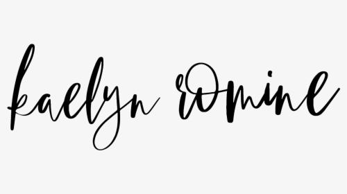 Kaelyn Romine - Calligraphy, HD Png Download, Transparent PNG
