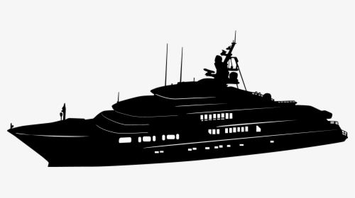 Ship Silhouettes 01 Png - Yacht Silhouette Png, Transparent Png, Transparent PNG