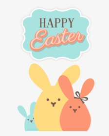 Vector Easter Bunny Rabbit Happy Free Clipart Hd Clipart - Cartoon, HD Png Download, Transparent PNG