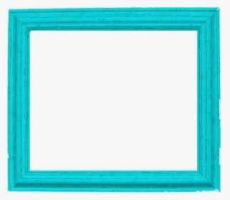 Teal Border Frame Png Pic - Picture Frame, Transparent Png, Transparent PNG