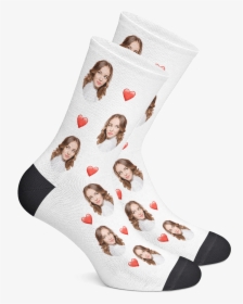 Custom Socks, Face Socks, Personalized Socks, Photo - Sock, HD Png Download, Transparent PNG