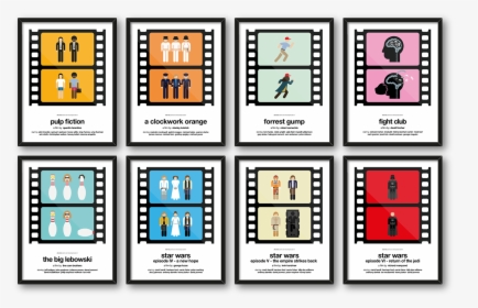 Two-frame Pictogram Movie Posters Design By Viktor - Framed Prints Teenage Girls Room, HD Png Download, Transparent PNG