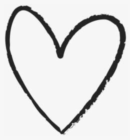 Transparent Heart Doodle Png - Hand Drawn Heart Icon, Png Download, Transparent PNG