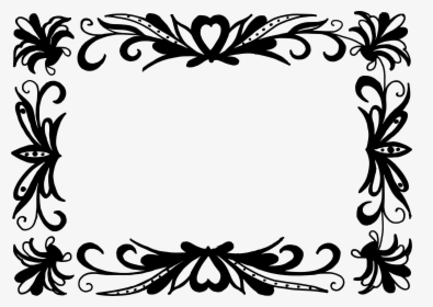 Png File Size - Border Frames Design Black And White, Transparent Png, Transparent PNG