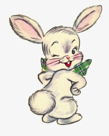 Vintage Easter Free Png Image - Vintage Easter Bunny Transparent Background, Png Download, Transparent PNG