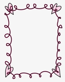 Clipart Frame With Hearts, HD Png Download, Transparent PNG