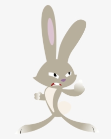 Rabbit Is Mad Vector By Shayla567-d56kf60 - Skunk Fu Rabbit, HD Png Download, Transparent PNG
