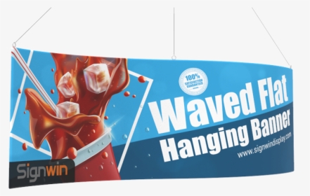 Waved Flat Hanging Banner Logo Printing For Fairs - Banner, HD Png Download, Transparent PNG