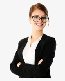 Why Do We Come To Work - Office Girl With Glasses, HD Png Download, Transparent PNG
