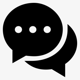 Community [transition] - Black Chat Icon Png, Transparent Png, Transparent PNG
