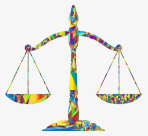 Triangle,area,body Jewelry - Scales Of Justice Rainbow, HD Png Download, Transparent PNG