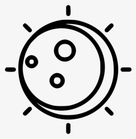 Solar Eclipse Sun Moon - Icon Presentation, HD Png Download, Transparent PNG
