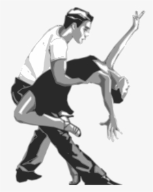 Dancers, Dancing, Couple Dancing, Pair Dancing, Tango - Latin Dance Drawing, HD Png Download, Transparent PNG