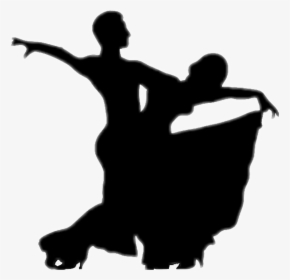Dance Couple Black Shadow Stickers - Ballroom Dancers Silhouette, HD Png Download, Transparent PNG