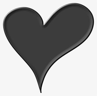 Black And White Heart Png - Heart Black White Png, Transparent Png, Transparent PNG