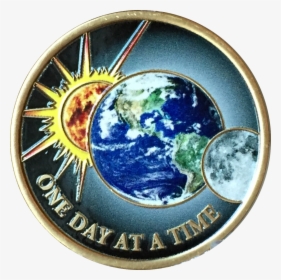 Universe One Day At A Time Color Medallion Sun Moon - One Day At A Time Universe Sun Moon, HD Png Download, Transparent PNG