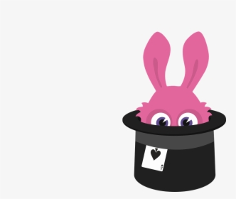 Cartoon Hat Magic Free Picture - Rabbit Out Of A Hat Clipart, HD Png Download, Transparent PNG