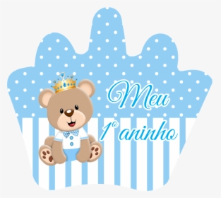 Adesivo Ursinho Príncipe Azul - Baby Teddy Bear Clip Art, HD Png Download, Transparent PNG
