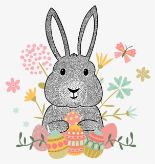 Easter Bunny Euclidean Vector Hipster Clip Art - Animated Easter Thank You Cards, HD Png Download, Transparent PNG