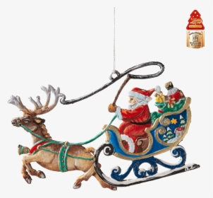 Reindeer Sleigh - Reindeer, HD Png Download, Transparent PNG