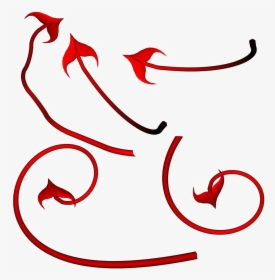Devils Tail Transparent Image - Draw A Devil Tail, HD Png Download, Transparent PNG