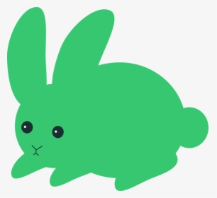 Plant,domestic Rabbit,leaf - Green Rabbit Clipart Transparent, HD Png Download, Transparent PNG