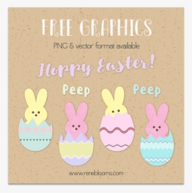 Easter Peeps Free Graphics Vector - Domestic Rabbit, HD Png Download, Transparent PNG