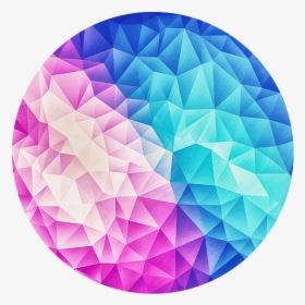 Pink And Grey Polygon Abstract, HD Png Download, Transparent PNG
