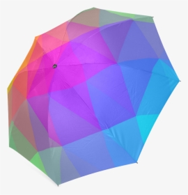 Triangle Rainbow Abstract Foldable Umbrella - Construction Paper, HD Png Download, Transparent PNG