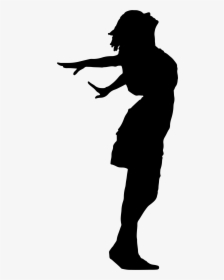 Woman Silhouette Female Clip Art - Girl Open Arms Silhouette, HD Png Download, Transparent PNG
