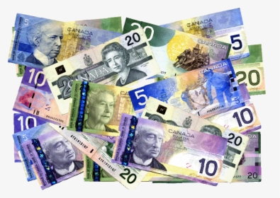 A Pile Of Canadian Money - Pile Of Canadian Money Clipart, HD Png Download, Transparent PNG