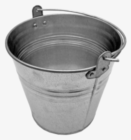 Steel Bucket Png Image - Silver Bucket Png, Transparent Png, Transparent PNG